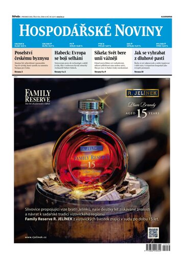 Obálka e-magazínu Hospodářské noviny 234 - 3.12.2025