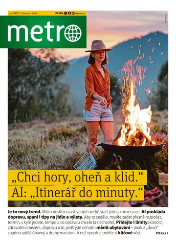 Obálka e-magazínu deník METRO 27.7.2026