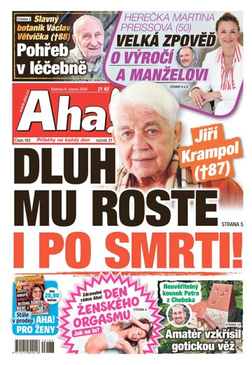 Obálka e-magazínu AHA! 8.8.2026