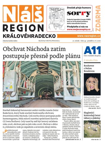 Obálka e-magazínu Náš Region - Královéhradecko 34/2026