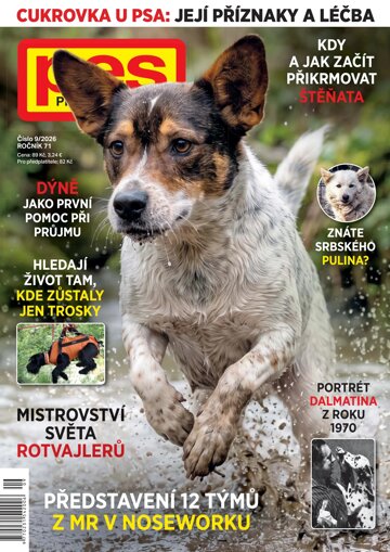 Obálka e-magazínu Pes přítel člověk 9/2026