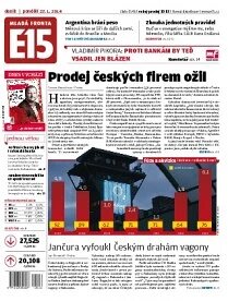 Obálka e-magazínu E15 27.1.2014