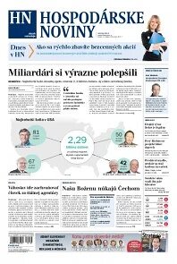 Obálka e-magazínu Hospodárske noviny 01.10.2014