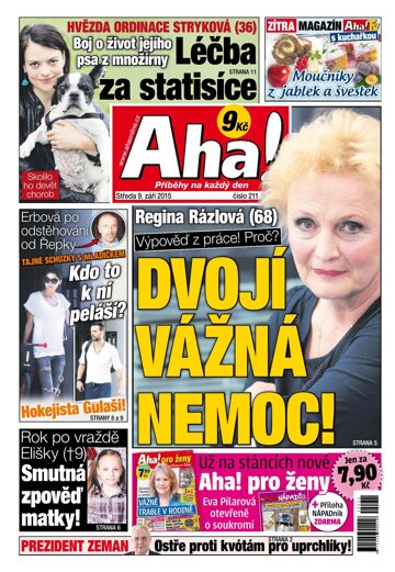 Obálka e-magazínu AHA! 9.9.2015