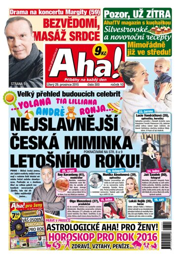 Obálka e-magazínu AHA! 29.12.2015