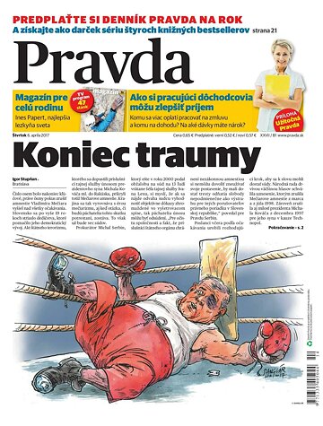 Obálka e-magazínu Pravda 6. 4. 2017