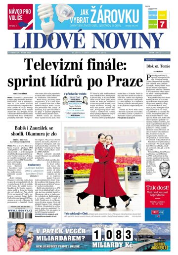 Obálka e-magazínu Lidové noviny 19.10.2017