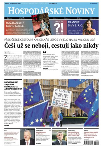 Obálka e-magazínu Hospodářské noviny 221 - 15.11.2017
