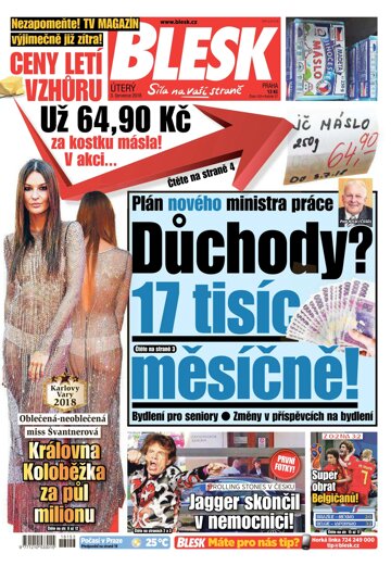 Obálka e-magazínu Blesk 3.7.2018