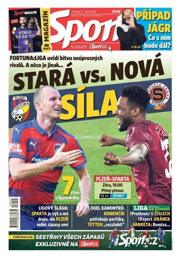 Obálka e-magazínu Sport 27.9.2018