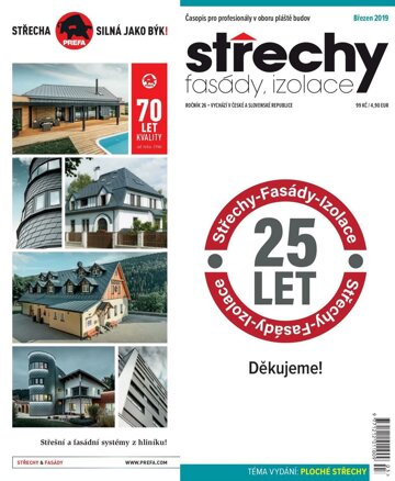 Obálka e-magazínu Střechy-Fasády-Izolace 3/2019