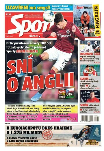 Obálka e-magazínu Sport 17.1.2020