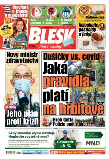 Obálka e-magazínu Blesk 30.10.2020