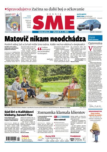 Obálka e-magazínu SME 9-3-2021