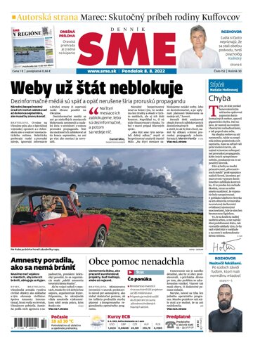 Obálka e-magazínu SME 8-8-2022