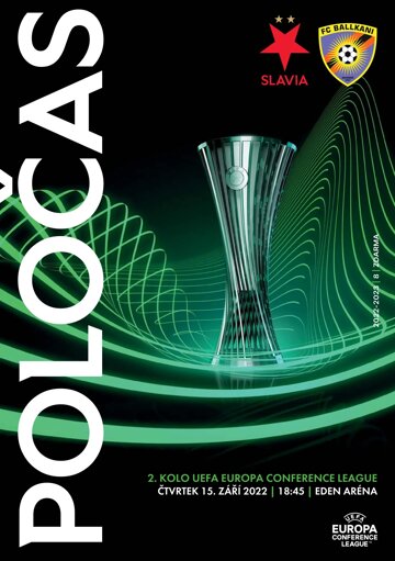 Obálka e-magazínu Poločas 23/2022č.08 Slavia - Ballkani