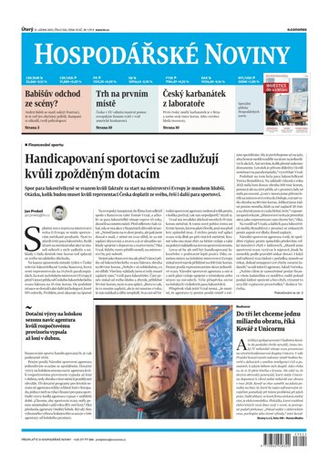 Obálka e-magazínu Hospodářské noviny 022 - 31.1.2023
