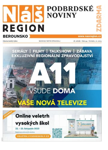 Obálka e-magazínu Náš Region - Berounsko 44/2023