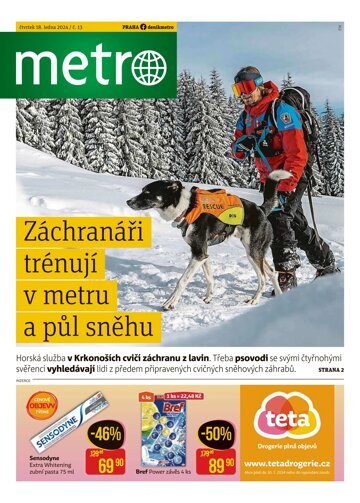 Obálka e-magazínu deník METRO 18.1.2024