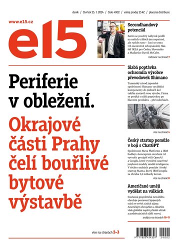 Obálka e-magazínu E15 25.1.2024