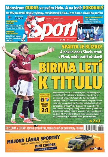 Obálka e-magazínu Sport 15.5.2024