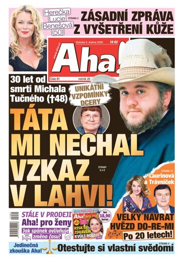 Obálka e-magazínu AHA! 5.4.2025