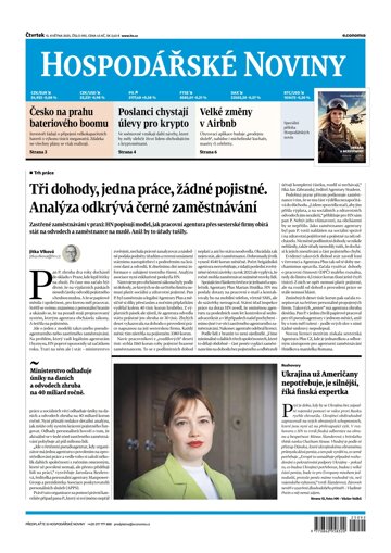 Obálka e-magazínu Hospodářské noviny 092 - 15.5.2025