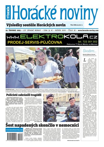 Obálka e-magazínu Horácké Noviny 28/2025