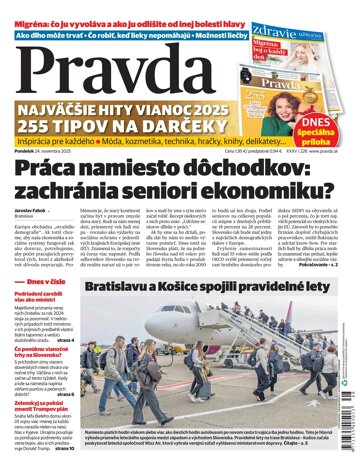 Obálka e-magazínu Pravda 24. 11. 2025