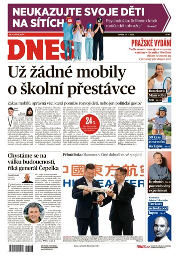 Obálka e-magazínu MF Dnes 22.7.2026