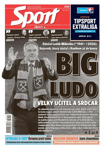 Obálka e-magazínu Sport 15.9.2026