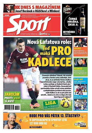 Obálka e-magazínu Sport 13.3.2015