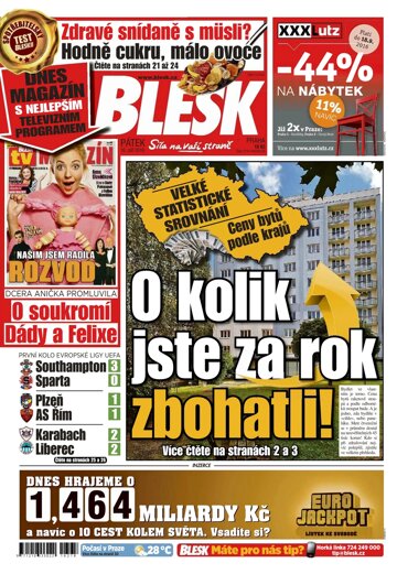 Obálka e-magazínu Blesk 16.9.2016