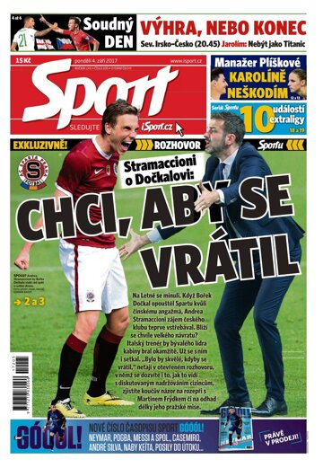 Obálka e-magazínu Sport 4.9.2017