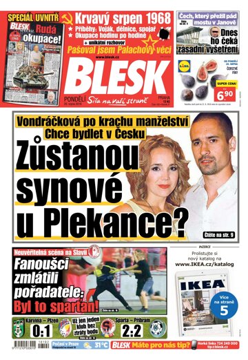 Obálka e-magazínu Blesk 20.8.2018