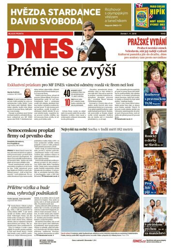 Obálka e-magazínu MF Dnes 1.11.2018