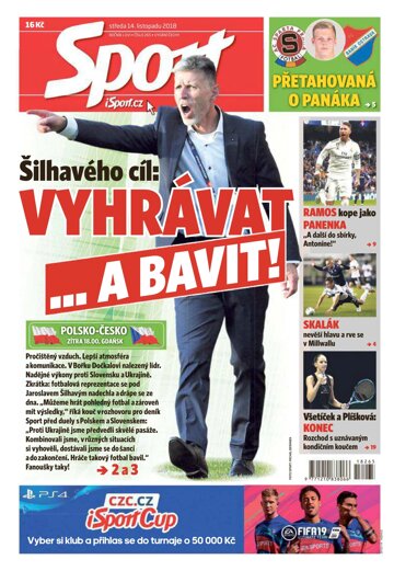 Obálka e-magazínu Sport 14.11.2018