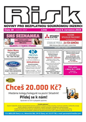 Obálka e-magazínu Risk 38/2019