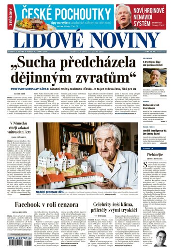 Obálka e-magazínu Lidové noviny 3.8.2019