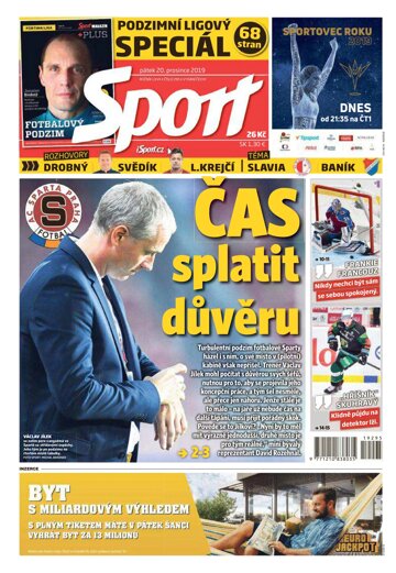 Obálka e-magazínu Sport 20.12.2019