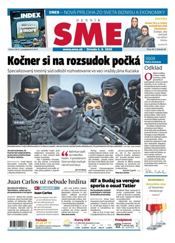 Obálka e-magazínu SME 5.8.2020