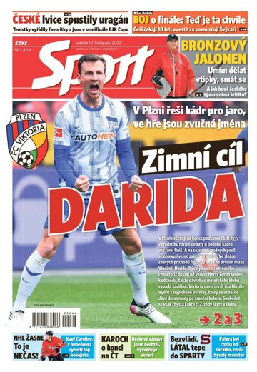 Obálka e-magazínu Sport 12.11.2022