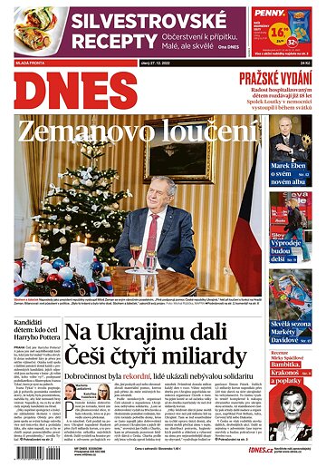 Obálka e-magazínu MF Dnes 27.12.2022