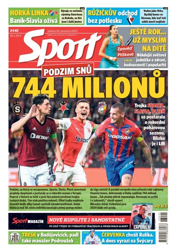 Obálka e-magazínu Sport 16.12.2023