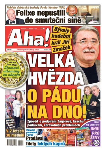 Obálka e-magazínu AHA! 13.1.2024