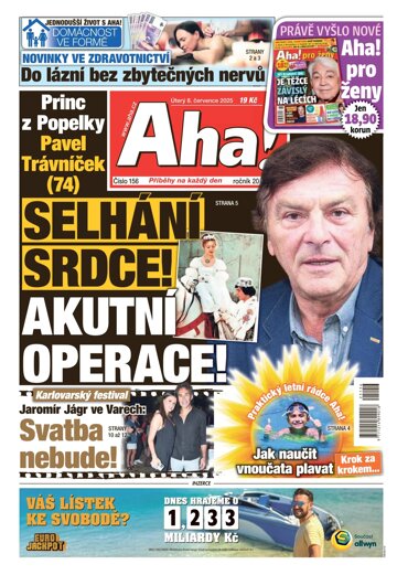 Obálka e-magazínu AHA! 8.7.2025