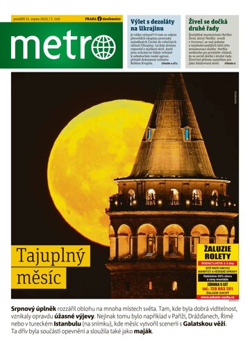 Obálka e-magazínu deník METRO 11.8.2025