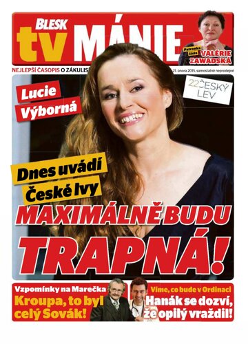 Obálka e-magazínu Blesk Tv mánie - 21.2.2015