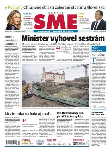 Obálka e-magazínu SME 23.3.2015