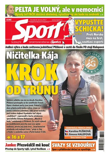 Obálka e-magazínu Sport 8.6.2017